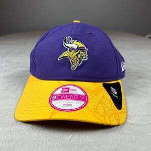 New Era Minnesota Vikings Hat Cap Women Blue & Yellow Adjustable Sports